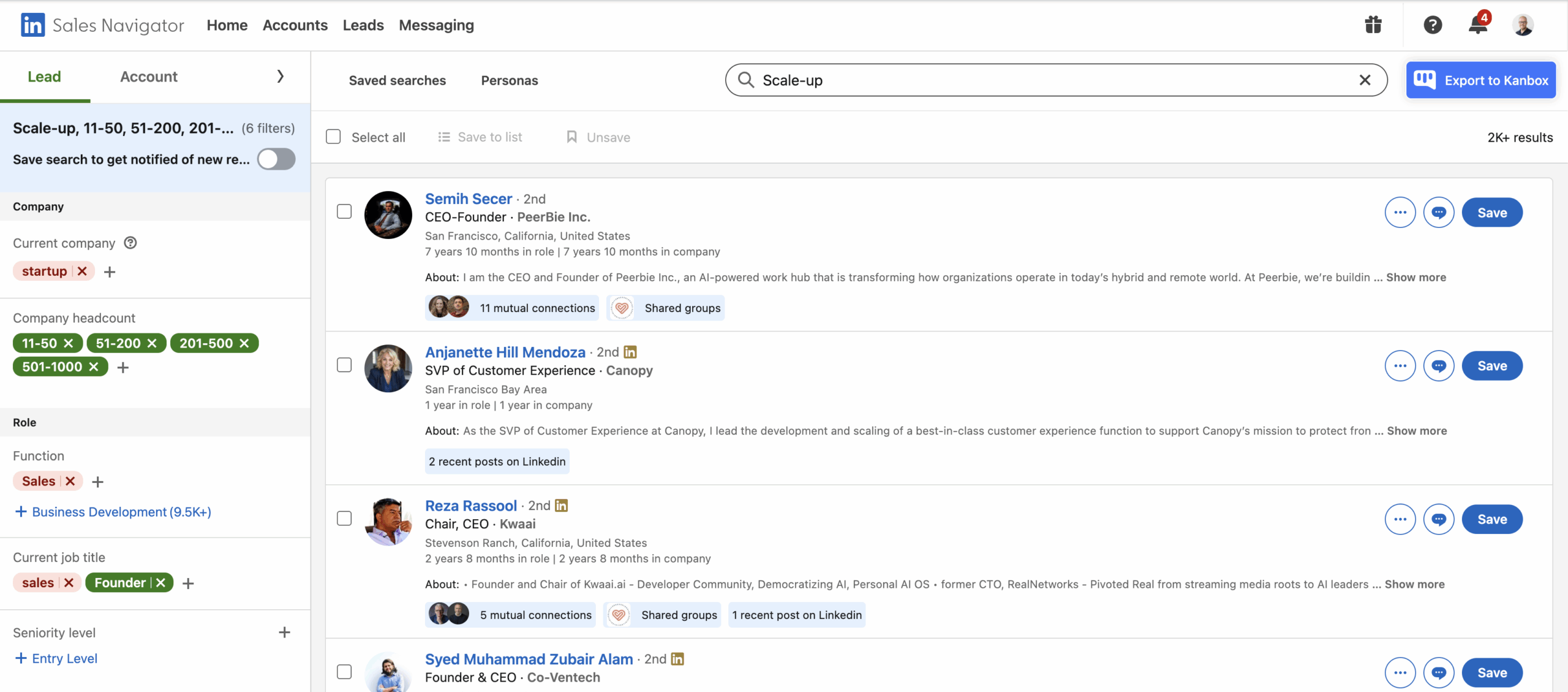 Linkedin organic network growth